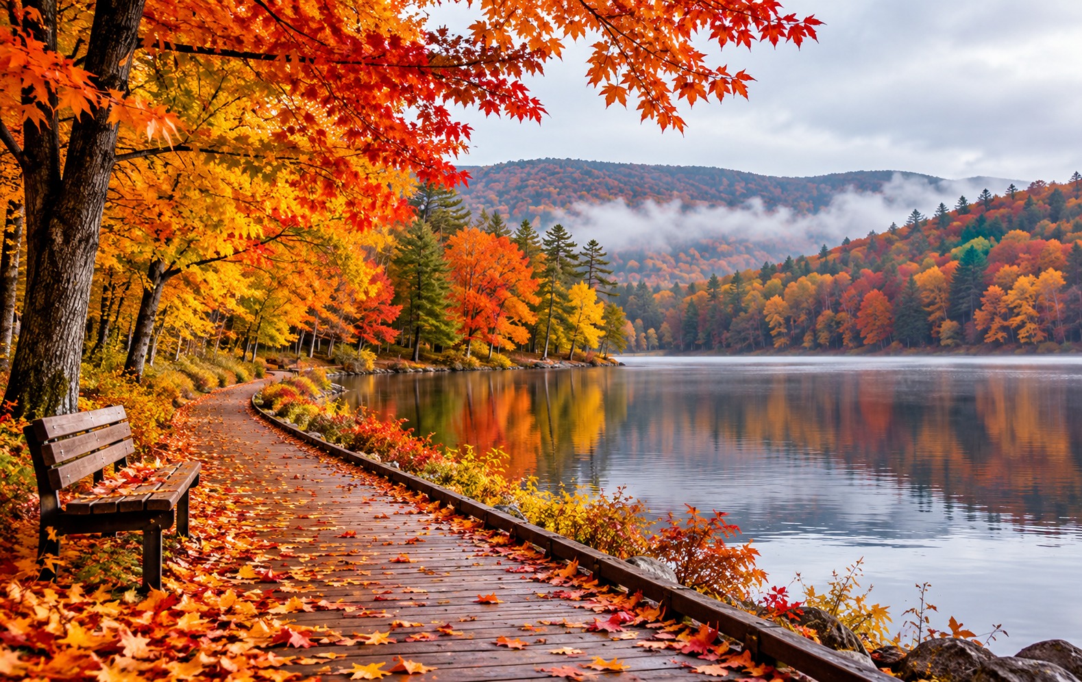Summer Fall and Winter in Canada